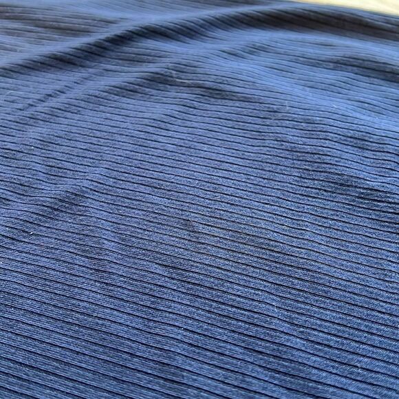 Hello Miz Ribbed Blue Midi Maternity Dress Size Medium - Picture 8 of 8